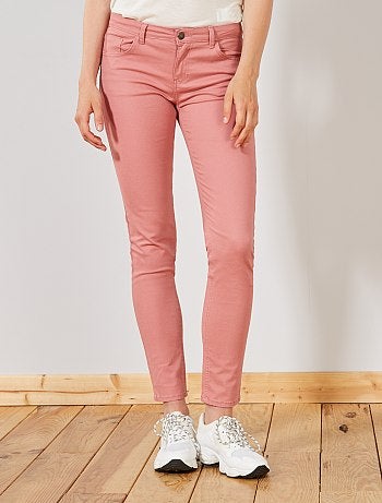 Mujer talla 34 a 48 - Pantalón slim elástico con 5 bolsillos - Kiabi