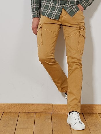 Pantalón slim estilo cargo - Kiabi
