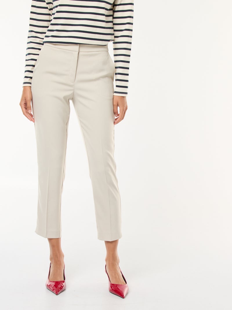 Pantalón slim fit Gris - Kiabi