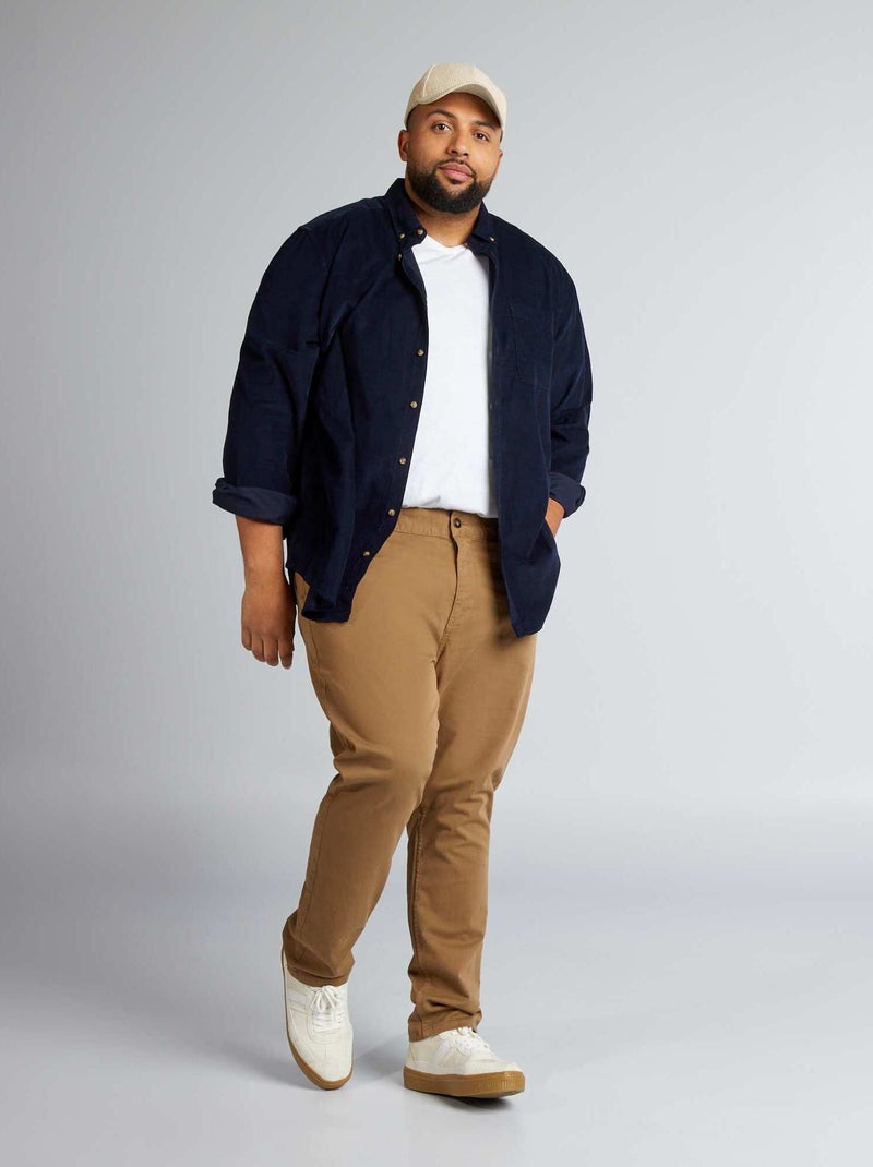 Pantalón slim L30 MARRON - Kiabi
