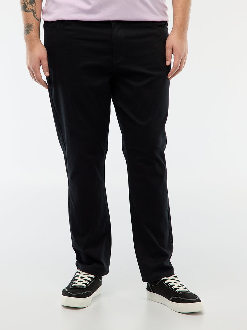 Pantalón slim L30 Negro - Kiabi