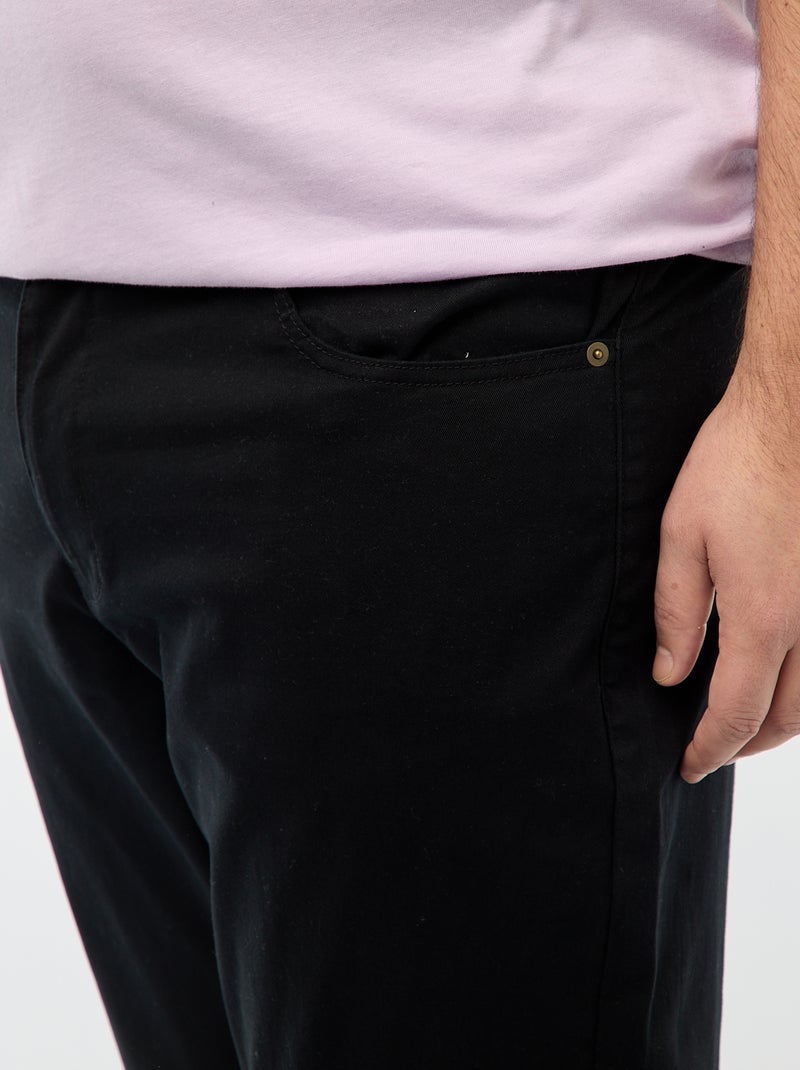 Pantalón slim L30 Negro - Kiabi