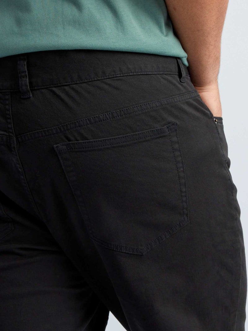 Pantalón slim L30 Negro - Kiabi