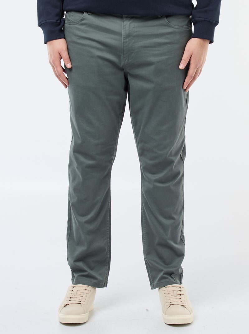 Pantalón slim L30 Verde - Kiabi