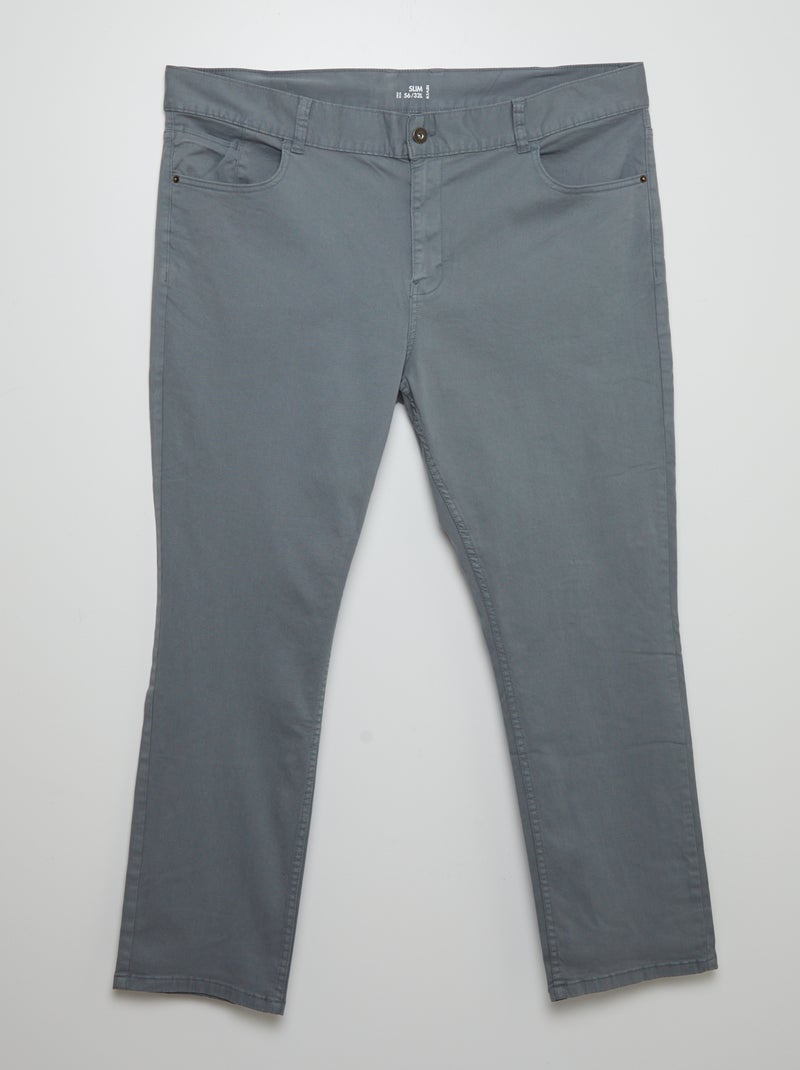 Pantalón slim L32 AZUL - Kiabi