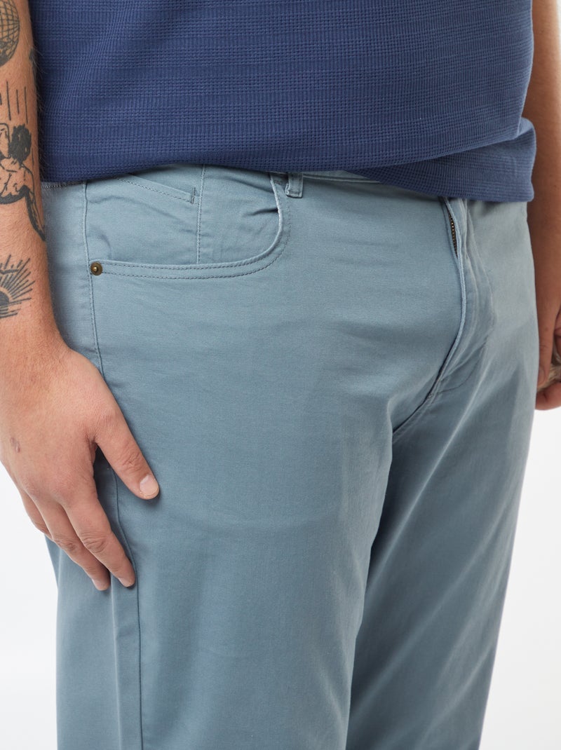 Pantalón slim L32 AZUL - Kiabi