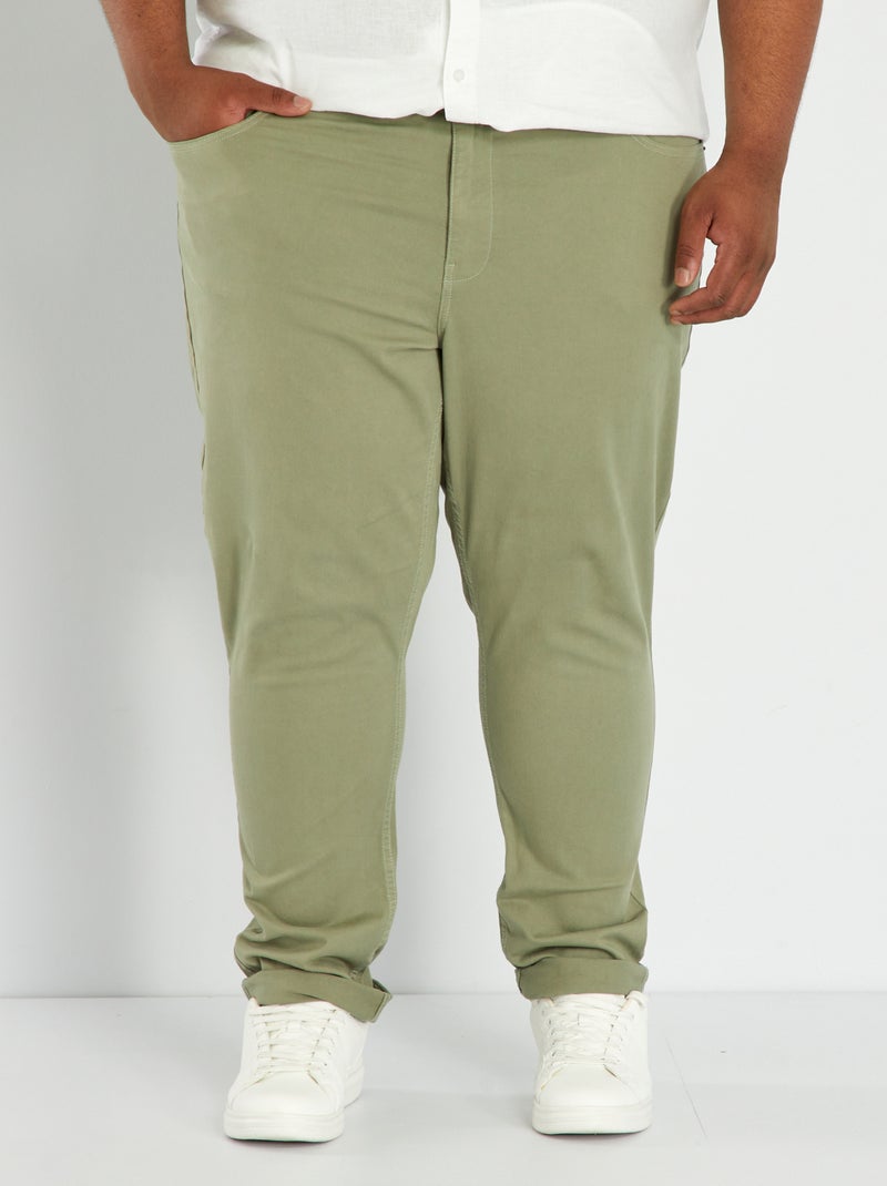 Pantalón slim L32 gris - Kiabi