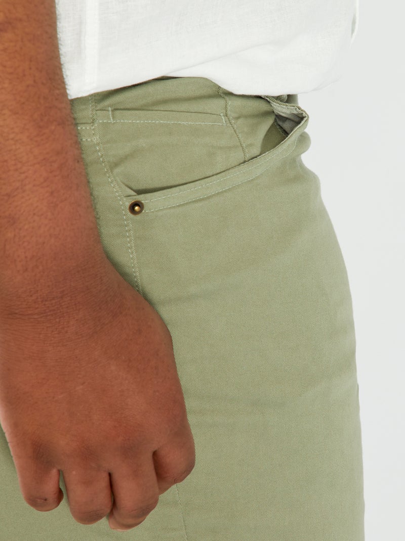 Pantalón slim L32 gris - Kiabi