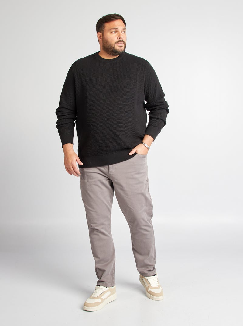 Pantalón slim L32 gris - Kiabi