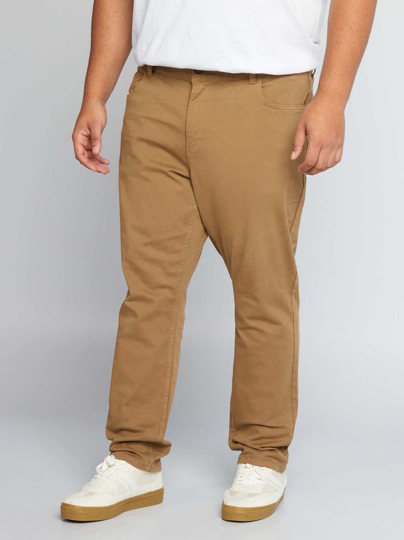 Pantalón slim L32 MARRON - Kiabi