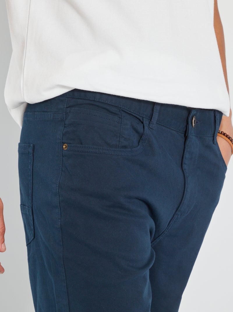 Pantalón slim L36 +1,90 m AZUL - Kiabi