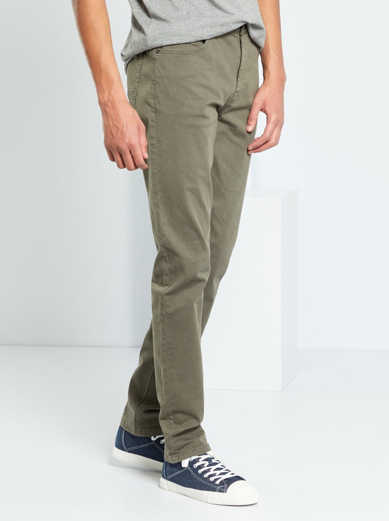 Pantalón slim L36 +1,90 m KAKI - Kiabi