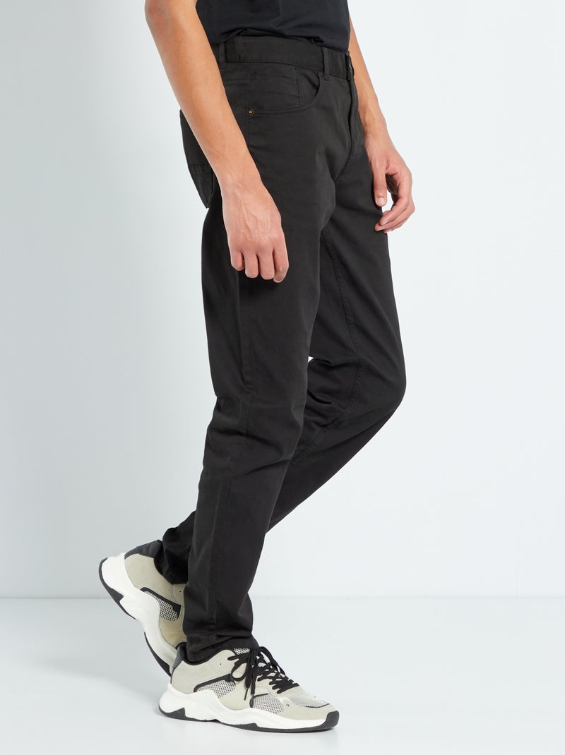 Pantalón slim L36 +1,90 m negro - Kiabi