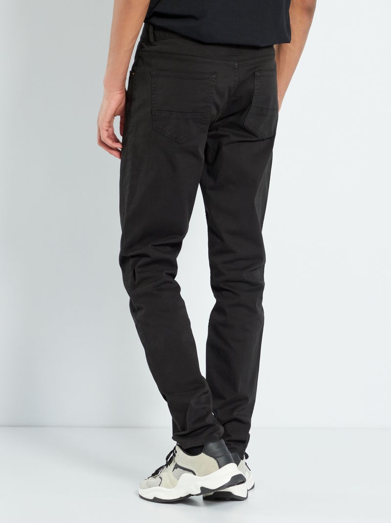 Pantalón slim L36 +1,90 m negro - Kiabi