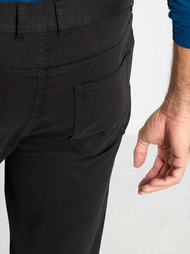 Pantalón slim L36 +1,90 m negro - Kiabi