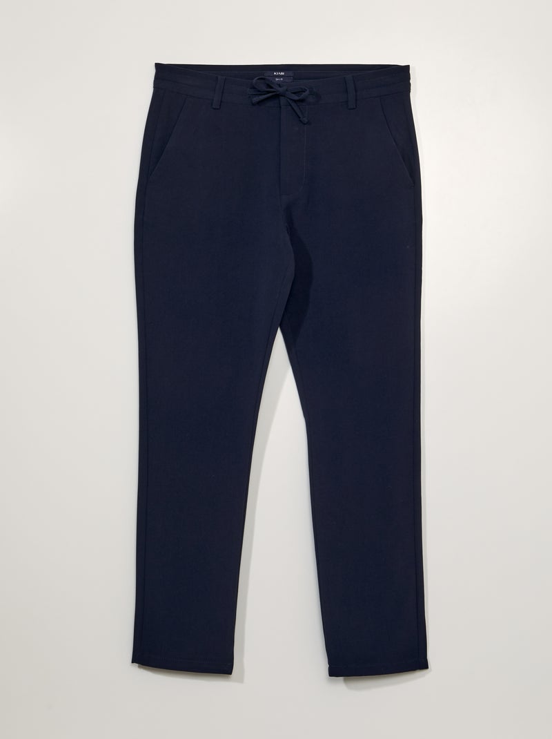 Pantalón slim ligero AZUL - Kiabi