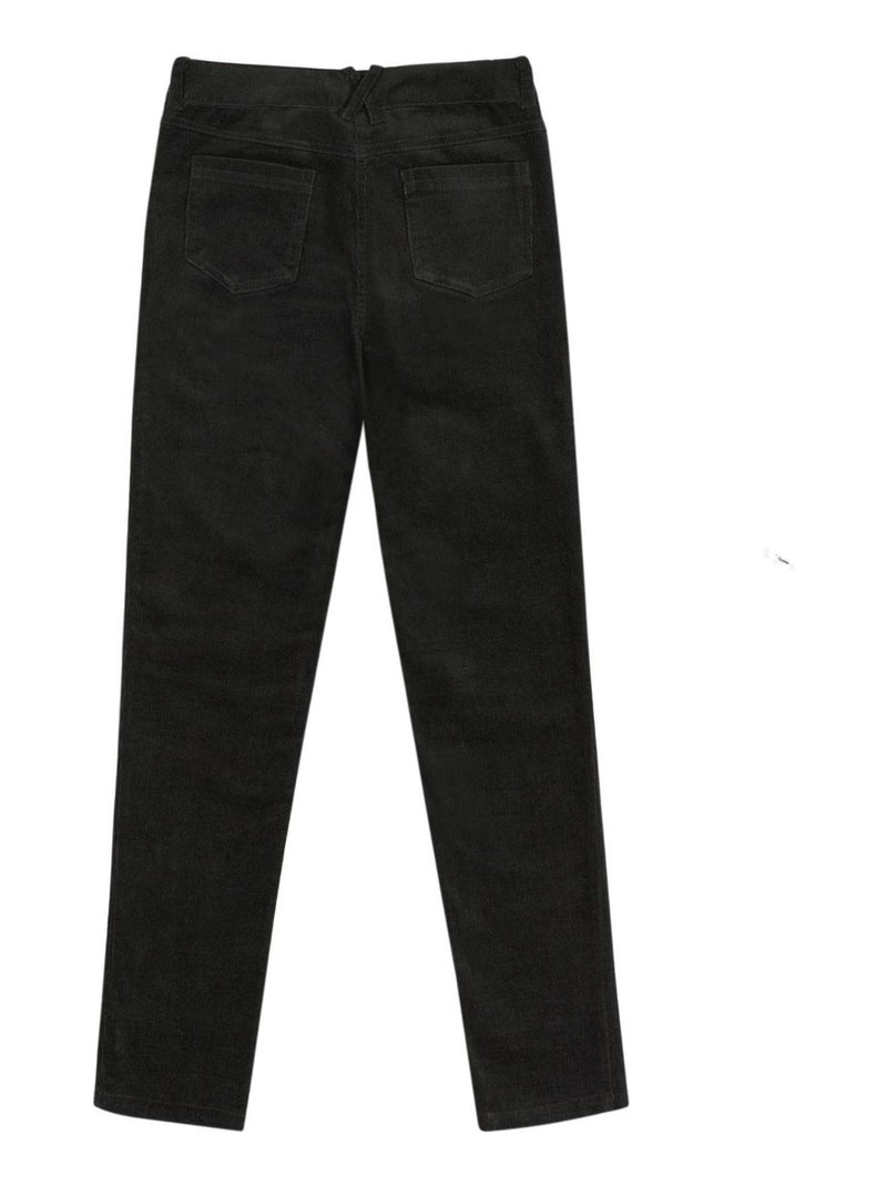 Pantalón Slim Niño | Pana Negra Elástica | MORGAN Gris negro negro - Kiabi