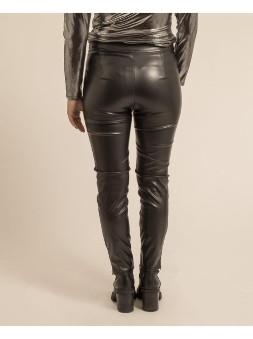 Pantalón slim símil cuero erona - Kiabi