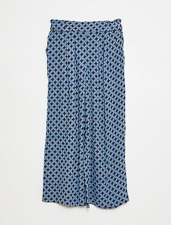 Pantalón smart ligero con estampado wax