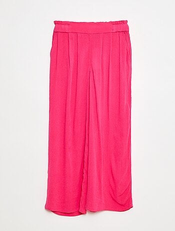 Pantalón smart ligero con estampado wax