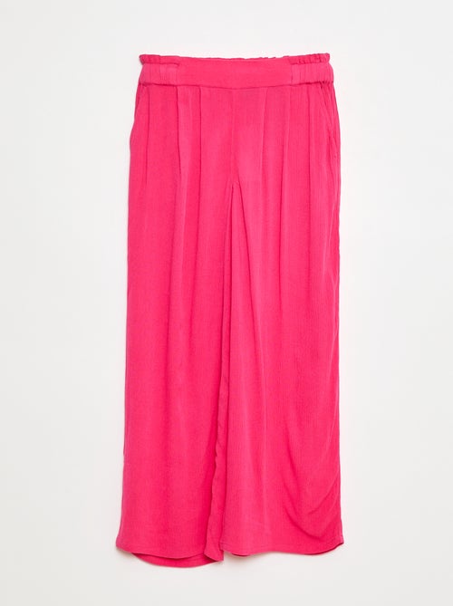 Pantalón smart ligero liso - Kiabi