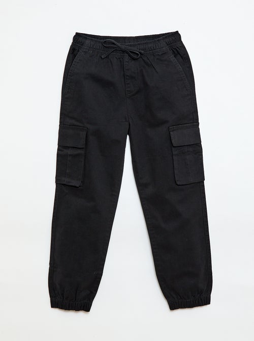 Pantalón stretch liso multibolsillos - Kiabi