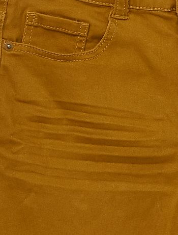 Pantalón super skinny elástico niño talla + - AMARILLO - Kiabi - 10.00€