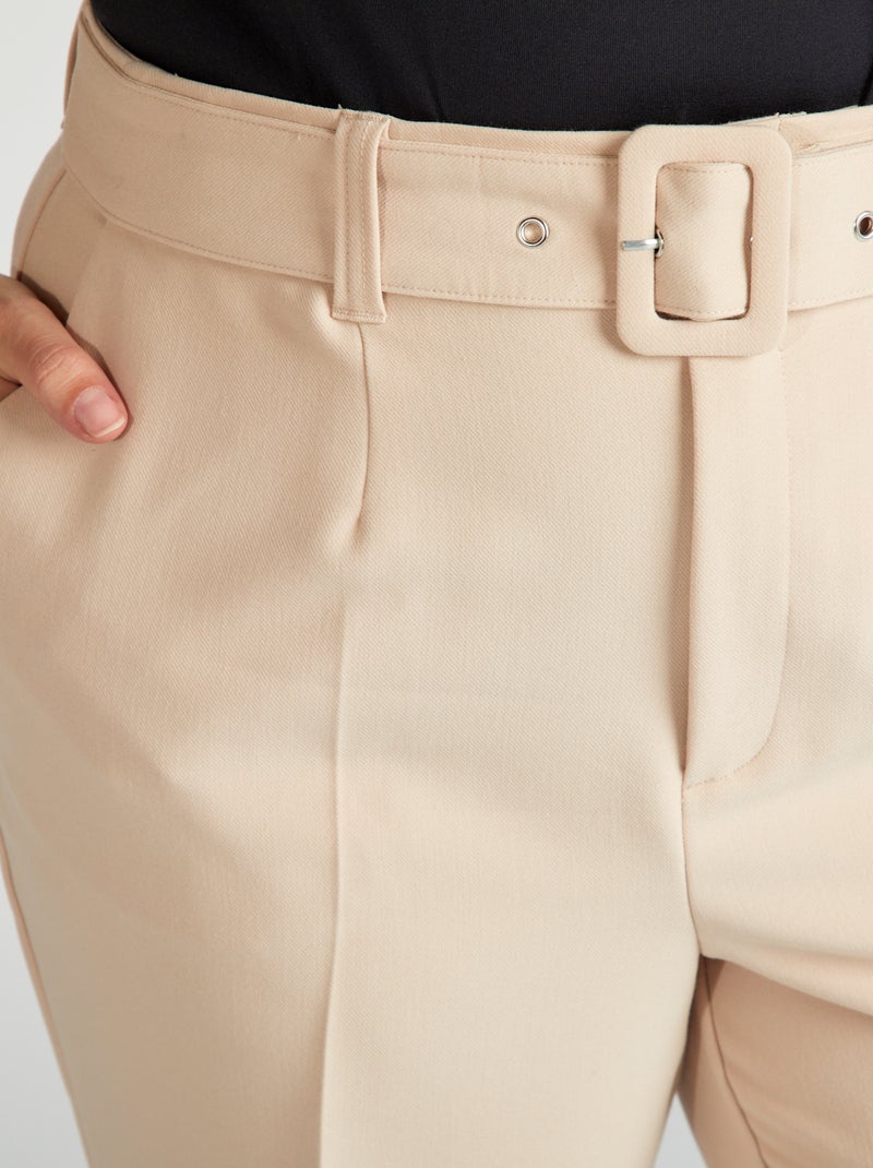 Pantalón tapered BEIGE - Kiabi