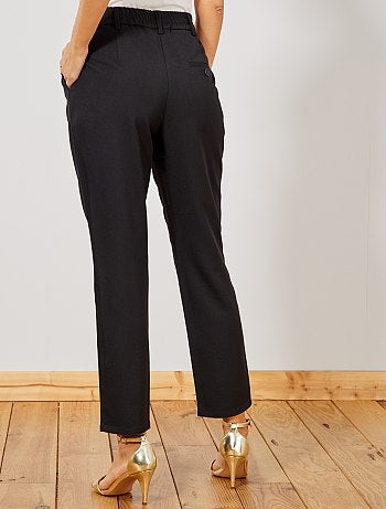 Pantalón tapered con cinturón - Kiabi