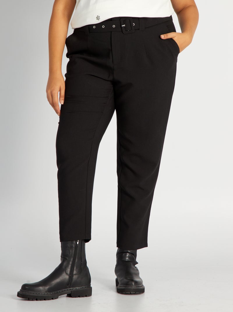 Pantalón tapered Negro - Kiabi