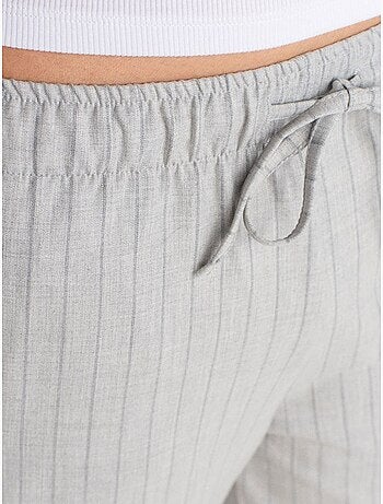Pantalón tejido de rayas de pernera ancha dilvin