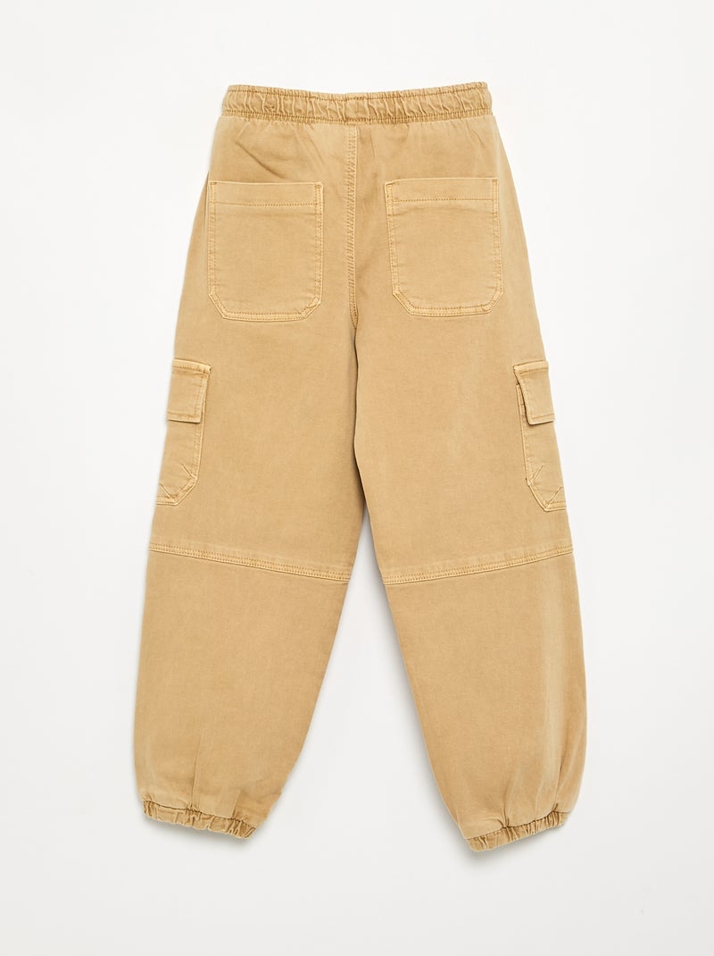 Pantalón tipo chándal Beige - Kiabi