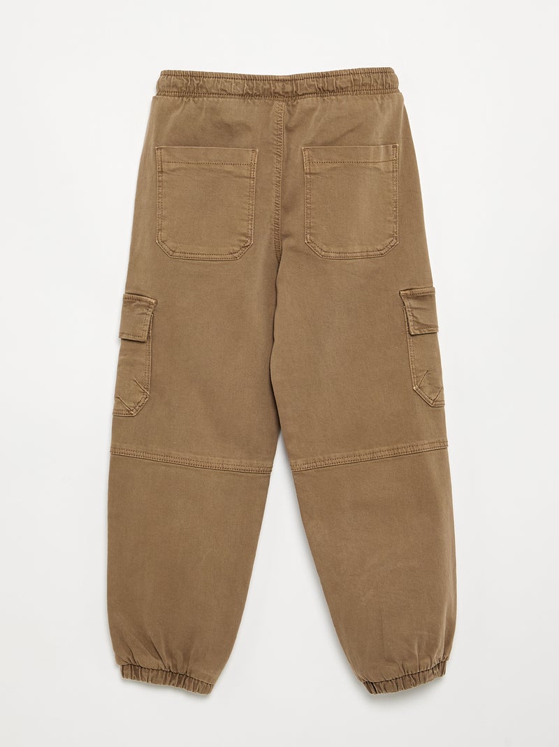 Pantalón tipo chándal Marron - Kiabi