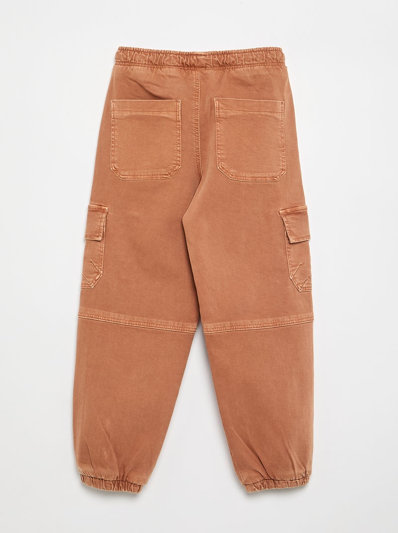 Pantalón tipo chándal Marron - Kiabi