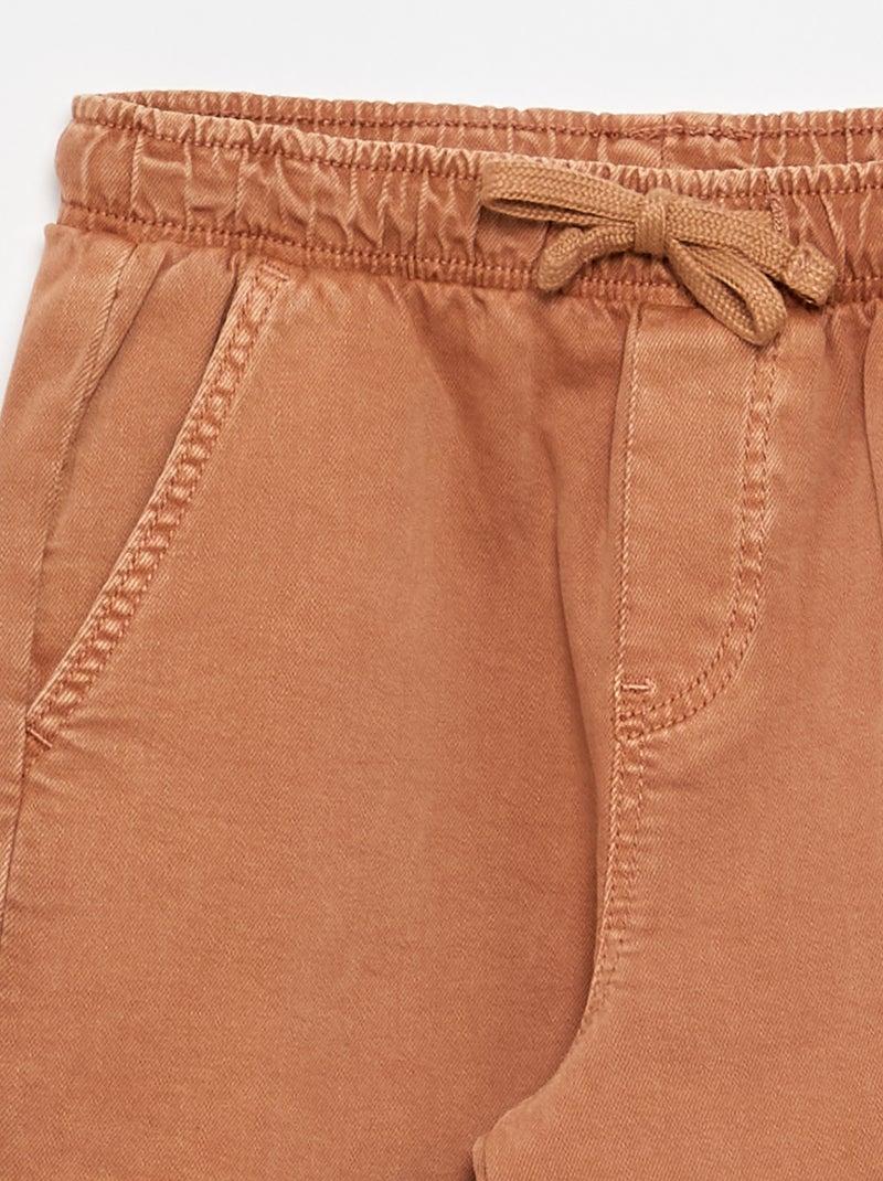 Pantalón tipo chándal Marron - Kiabi
