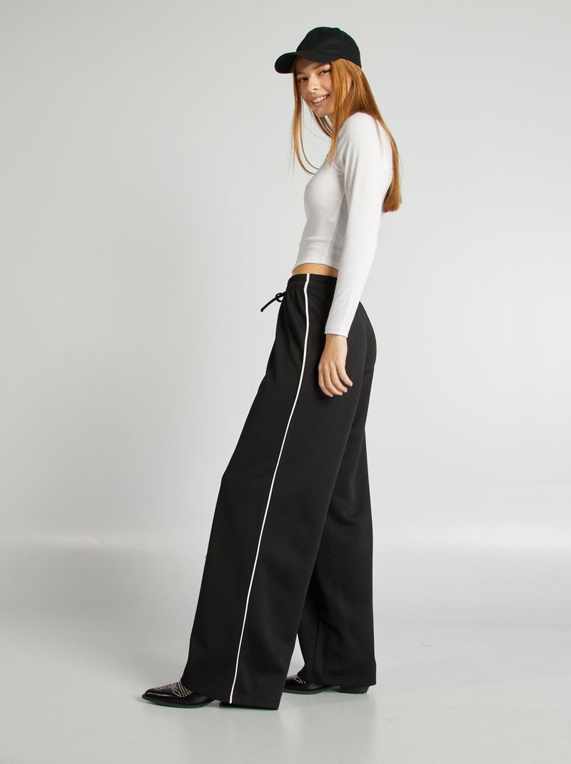 Pantalón tipo chándal NEGRO - Kiabi