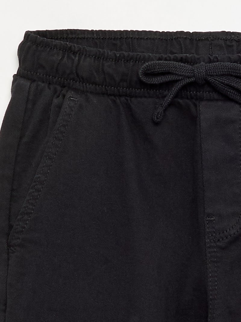 Pantalón tipo chándal Negro - Kiabi