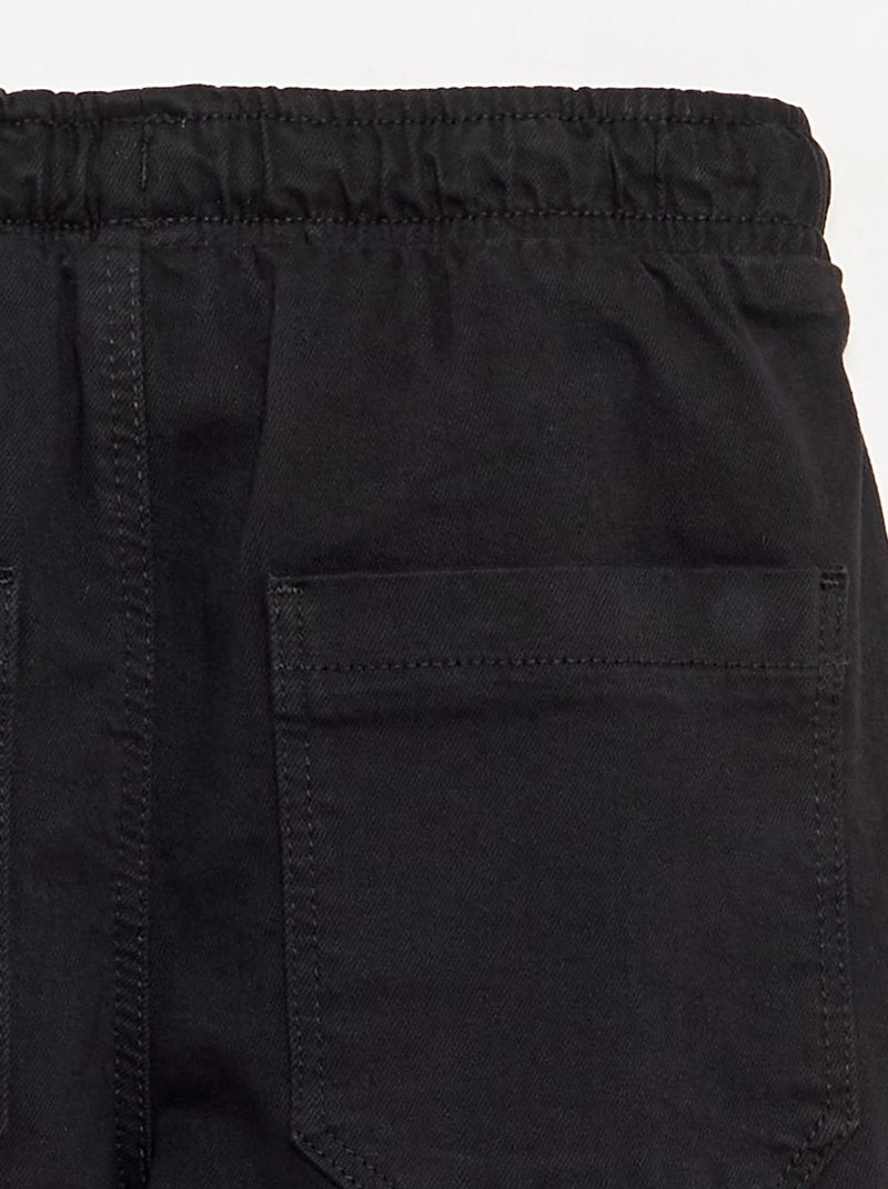 Pantalón tipo chándal Negro - Kiabi