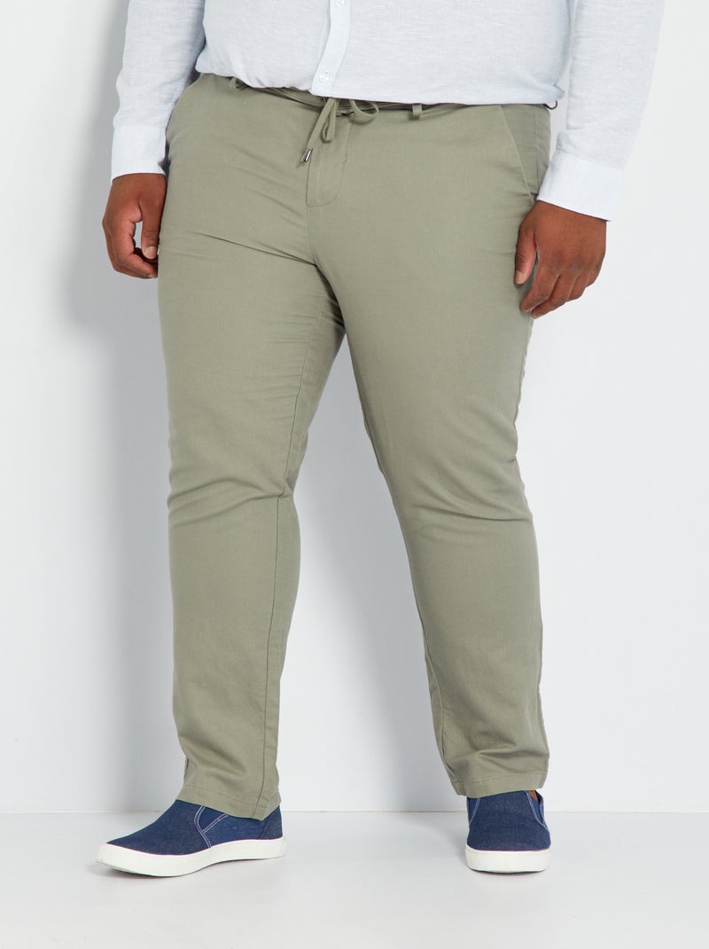 Pantalón tipo chino KAKI - Kiabi