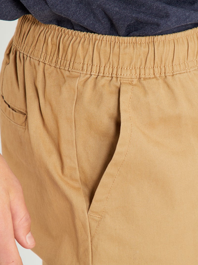 Pantalón tipo 'jogger' BEIGE - Kiabi