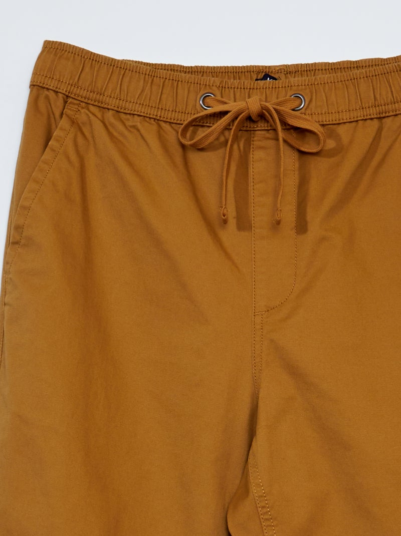 Pantalón tipo 'jogger' BEIGE - Kiabi