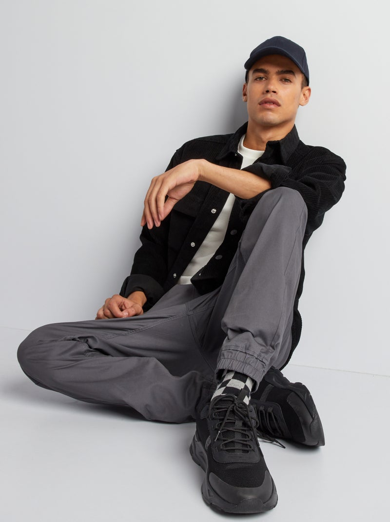 Pantalón tipo 'jogger' GRIS - Kiabi