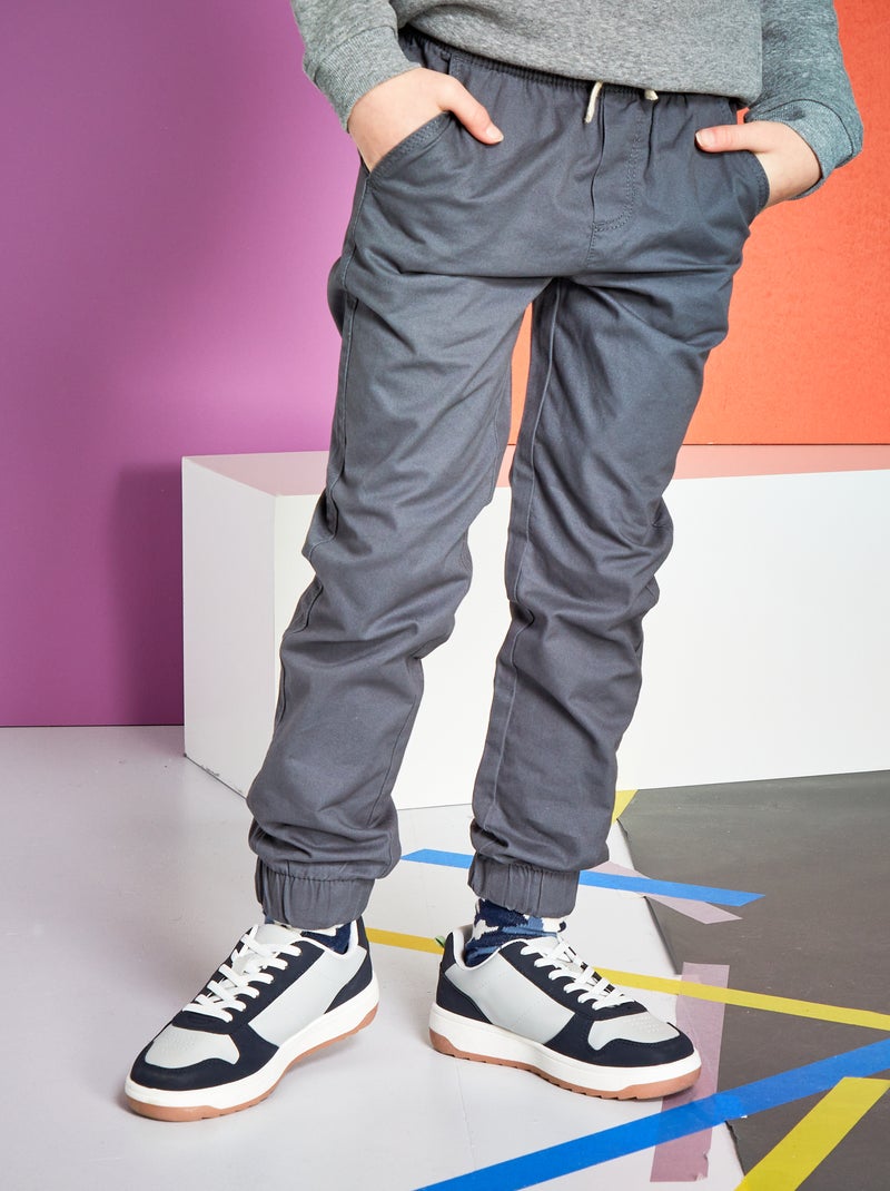 Pantalón tipo 'jogger' GRIS - Kiabi