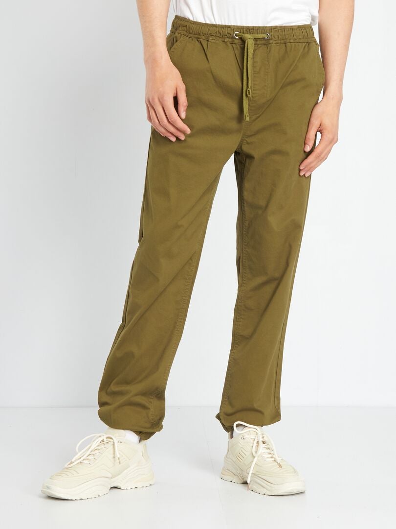 Pantalón tipo 'jogger' KAKI - Kiabi