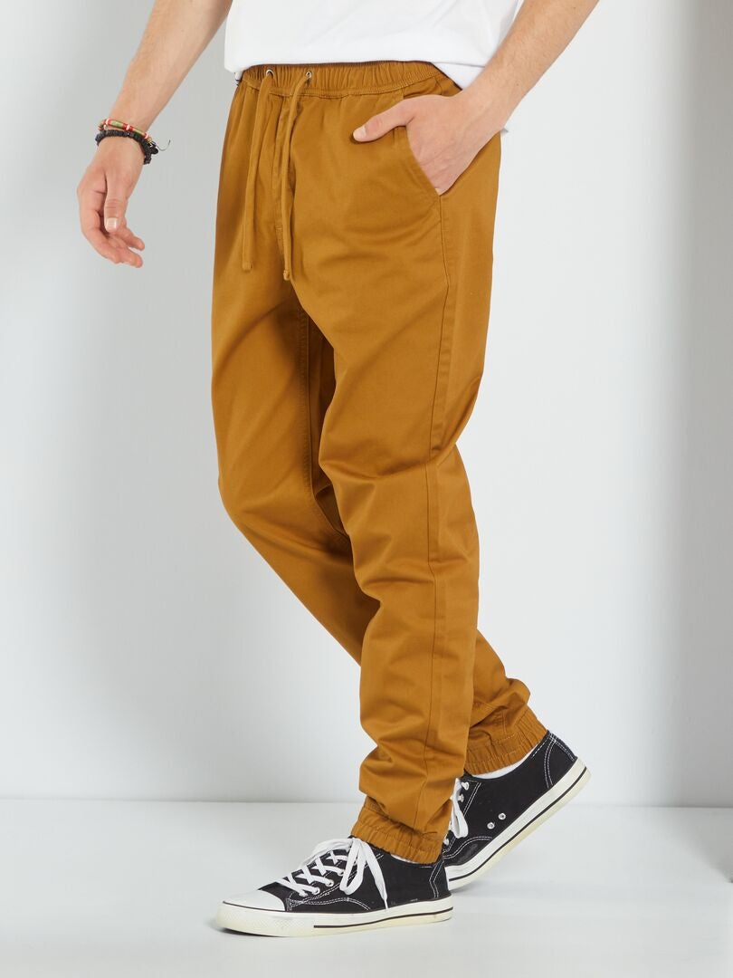 Pantalón tipo 'jogger' KAKI - Kiabi