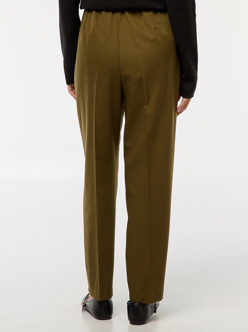 Pantalón tipo jogger liso - Kiabi