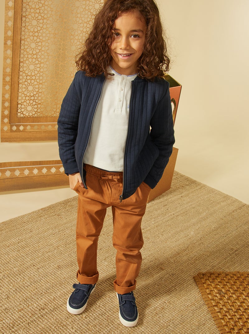 Pantalón tipo 'jogger' MARRON - Kiabi
