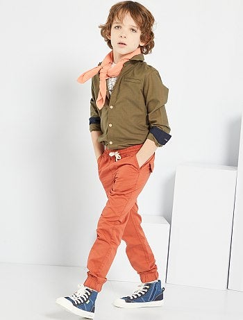 Pantalones cargo de - rojo - Kiabi