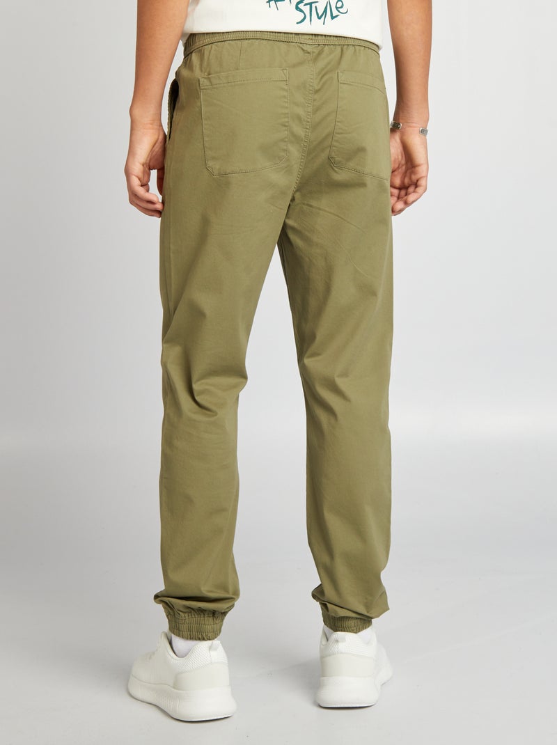 Pantalón tipo 'jogger' VERDE - Kiabi