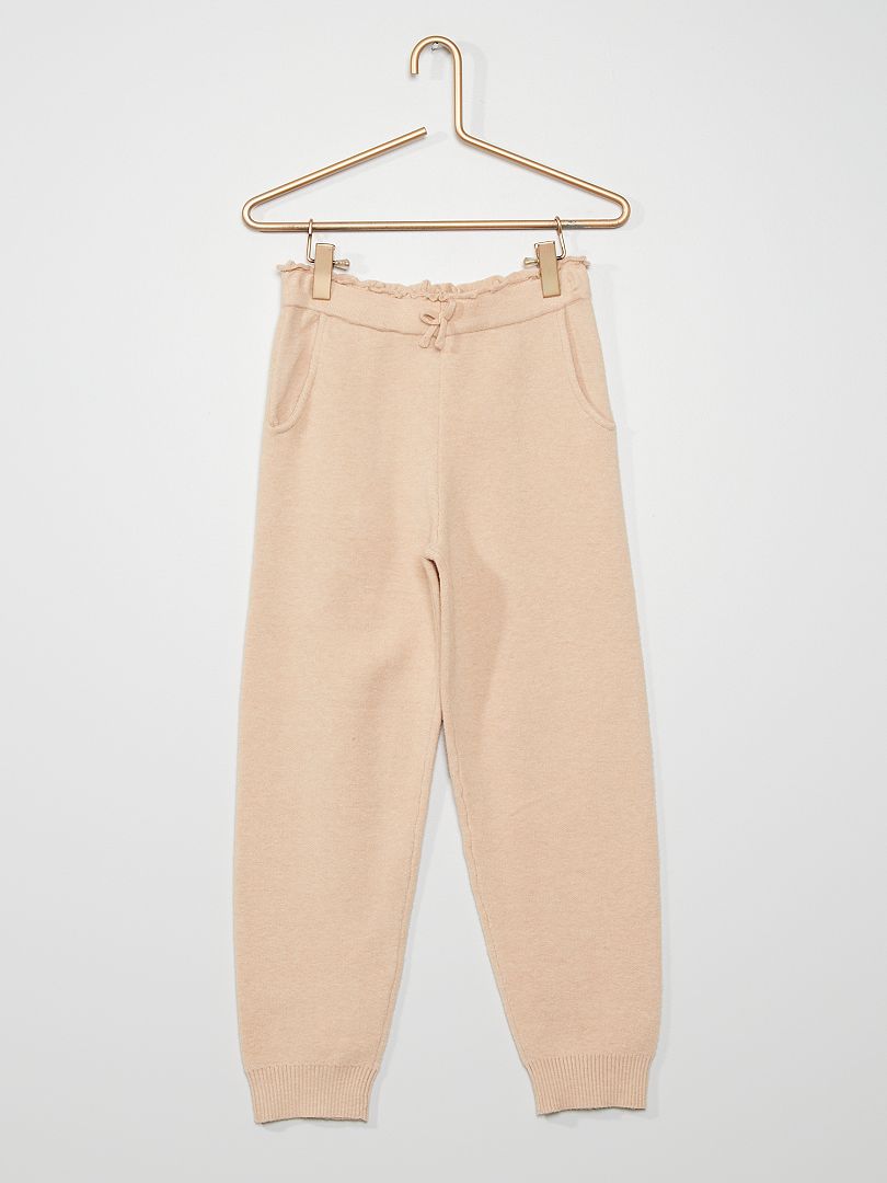 Pantalon jogging habillé - BEIGE - Kiabi - 12.00€